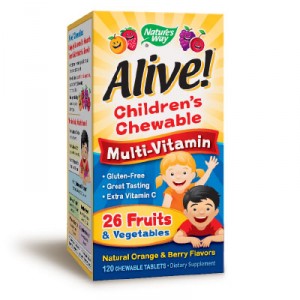 ALIVE / АЛАЙВ / Дъвчащи Мултивитамини за деца / 1.55 гр. х 120 таблетки